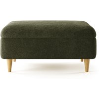 Capri Emerald Boucle Fabric Footstool