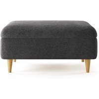 Capri Midnight Boucle Fabric Footstool