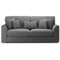 Jasper Charcoal Chenille Fabric 3 Seater Sofa
