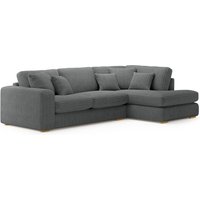 Milan Grey Fabric Right Hand Facing Chaise Sofa