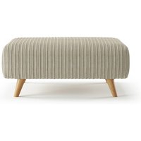 Milan Stone Fabric Footstool