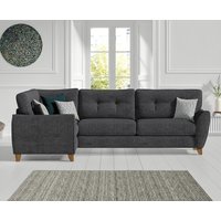 Florin Charcoal Grey Fabric Left Hand Facing Corner Sofa