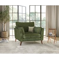 Palermo Olive Green Chenille Fabric Armchair