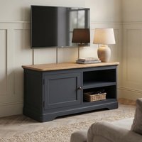 Bridstow Oak and Blue Painted Small TV Cabinet