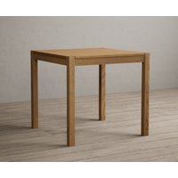 York 80cm Solid Oak Dining Table