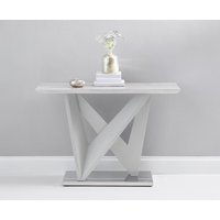 Oak Furniture Superstore, Reims Marble Effect Carrera Light Grey Console Table Oak Furniture Superstore, Reims Marble Effect Carrera Light Grey Console Table
