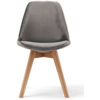 Duke Grey Velvet Dining Chairs - Grey, 2 Chairs Duke Grey Velvet Dining Chairs - Grey, 2 Chairs