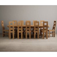 Oak Furniture Superstore, Atlas 180cm Solid Oak Extending Dining Table With 6 Oak Flow Back Chairs with Oak Seats Oak Furniture Superstore, Atlas 180cm Solid Oak Extending Dining Table With 6 Oak Flow Back Chairs with Oak Seats