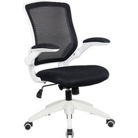 Fusion Black Mesh Chair - Fabric Comfort Ergonomic Office Desk Seat