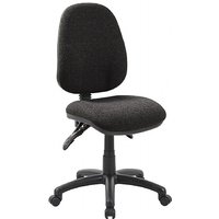 Comfort Ergo 3-Lever Operator Chairs Delivery: Assembled, Arm Style: No Arms, Base: Black, Colour: Charcoal Fabric
