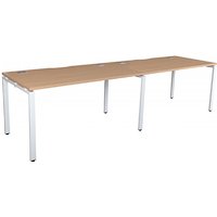 Konnexion K4 Modular Bench Desk Type: Extension Desk , Dimensions W x D x H: 1600W x 800D x 740Hmm , Leg Colour: White , Colour: White