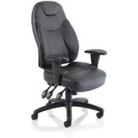 Sonix Galaxy Task Operator Chair With Arms Leather Black Ref OP000068 Sonix Galaxy Task Operator Chair With Arms Leather Black Ref OP000068
