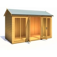 Shire Mayfield 12 ft x 6 ft Summerhouse, Brown