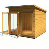 Shire Lela 8 ft x 8 ft Summerhouse, Brown