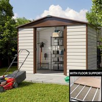 Yardmaster Shiplap 106TBSL Metal Shed with Floor Support Frame 2.85 x 1.86m