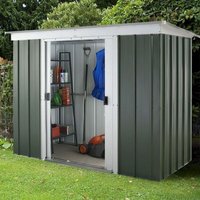 6' x 4' Yardmaster Emerald Pent Metal Shed (1.98m x 1.19m)