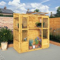 Mercia Traditional Tall Wall Greenhouse 6x3
