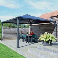 One Garden Enjoy 47% Discount on the Palram Canopia Palermo 4300 Grey Garden Gazebo