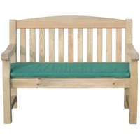 One Garden Enjoy 22% Discount on the Zest Emily TwoSeater Bench with Green Cushion