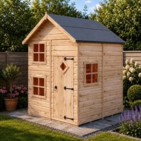 5'3 x 5'6 Shire Croft Childrens/ Kids Wooden Garden Playhouse