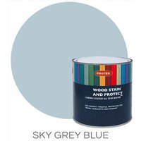 Protek Wood Stain & Protector - Sky Grey Blue 5 Litre
