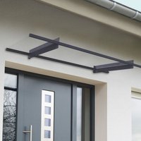 7' x 3' Palram Canopia Nancy 2050 Grey Door Canopy (2.06m x 0.94m)