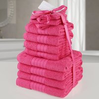 OHS Towel Bale 12 Piece - Hot Pink