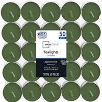 Mainstays 50 Pack Alpine Forest Tealights - Green