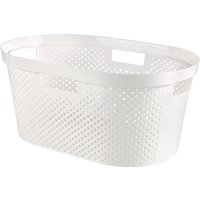 Curver Infinity Dots Laundry Basket 40 Litre - White
