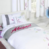 Tobias Baker Personalised Butterfly Duvet Cover Pillow Case Bedding Set - Abigail, Single