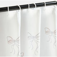OHS Bow Print Shower Curtain - Natural