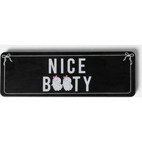 OHS Nice Booty Slogan Halloween Ornament - Black