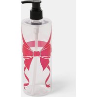 OHS Bow Wrapped Dispenser Bottles, Clear/Hot Pink - 3 Pack