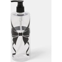 OHS Bow Wrapped Dispenser Bottles, Clear/Black - 3 Pack