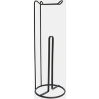 OHS Freestanding Toilet Roll Holder - Black