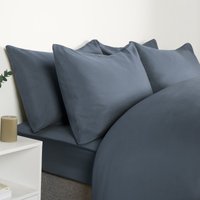 Online Home Shop Enjoy 25% Discount on Denim Blue OHS Double Pack Housewife Pillowcases