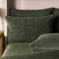 OHS Teddy Fleece Pillowcases - Woodland Green