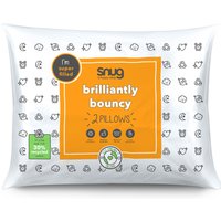 Snug 2 Pack Brilliantly Bouncy Pillow Pair - White