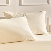 OHS 2 Pack Plain Dyed Housewife Pillowcases - Ivory