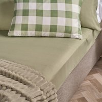 OHS Plain Dyed Fitted Sheet, Sage - Single