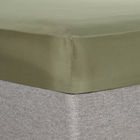 OHS Plain Dyed Deep Fitted Sheet, Woodland Green - King