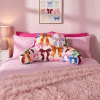 OHS Multi Bow Print Cuddle Cushion - Multi