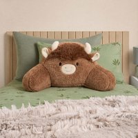 OHS Harry The Highland Cow Cuddle Cushion - Brown