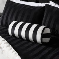 OHS Stripe Bolster Pillow - Monochrome