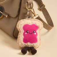 OHS Rosie The Jam Toast Keyring - Hot Pink/Natural