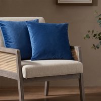 OHS Matte Velvet Cushion Covers, Navy - 55 x 55cm