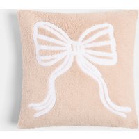 OHS Tufted Bow Cushion - Natural