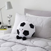 OHS Football Shaped Cushion - Black/White