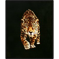 OHS Faux Fur Leopard Mink Throw - 150 x 200cm