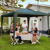Outsunny Garden Gazebo, Green - 2.7 x 2.7 m